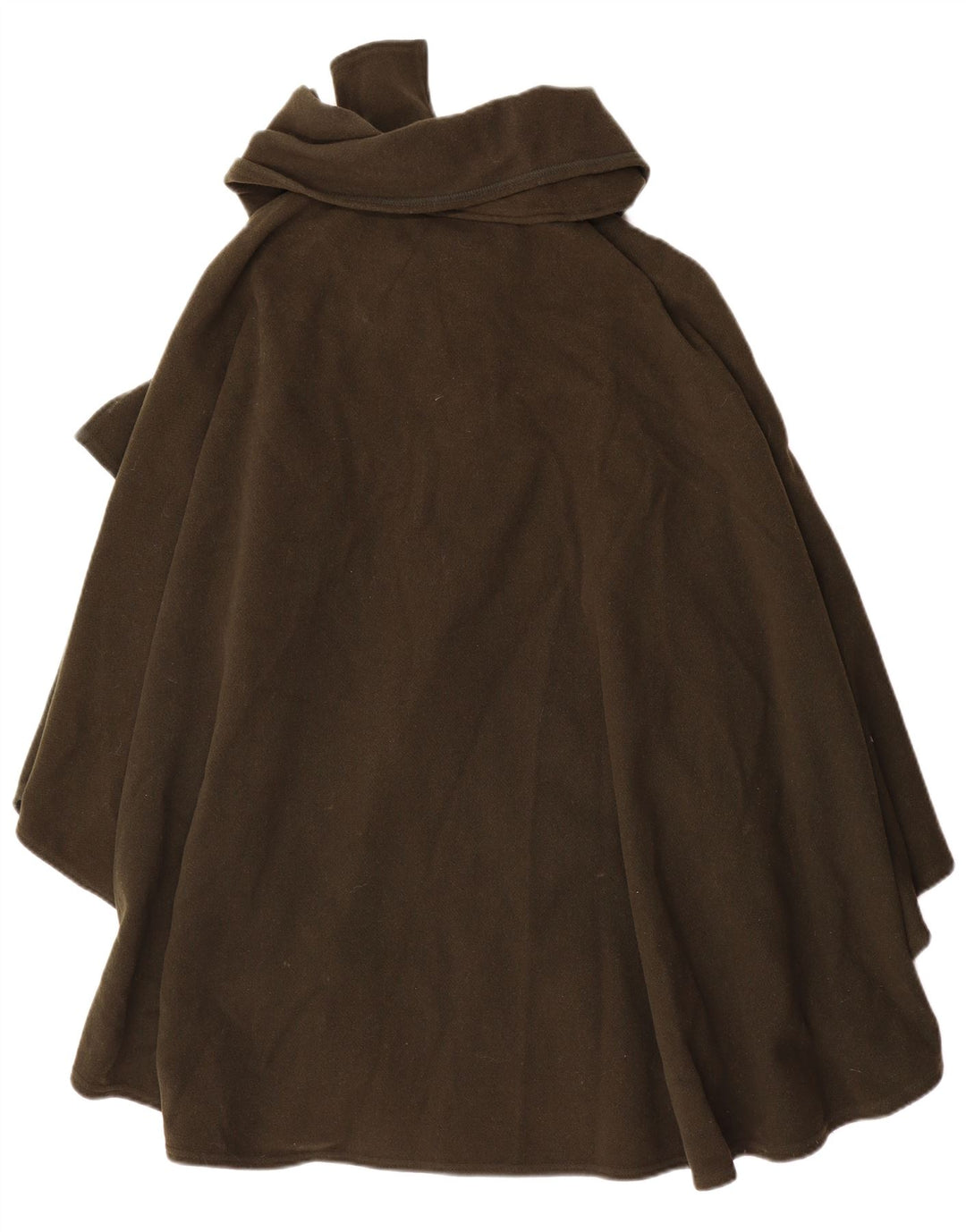 Abrigo Poncho Mujer Alba Fornari Talla Única Lana Caqui