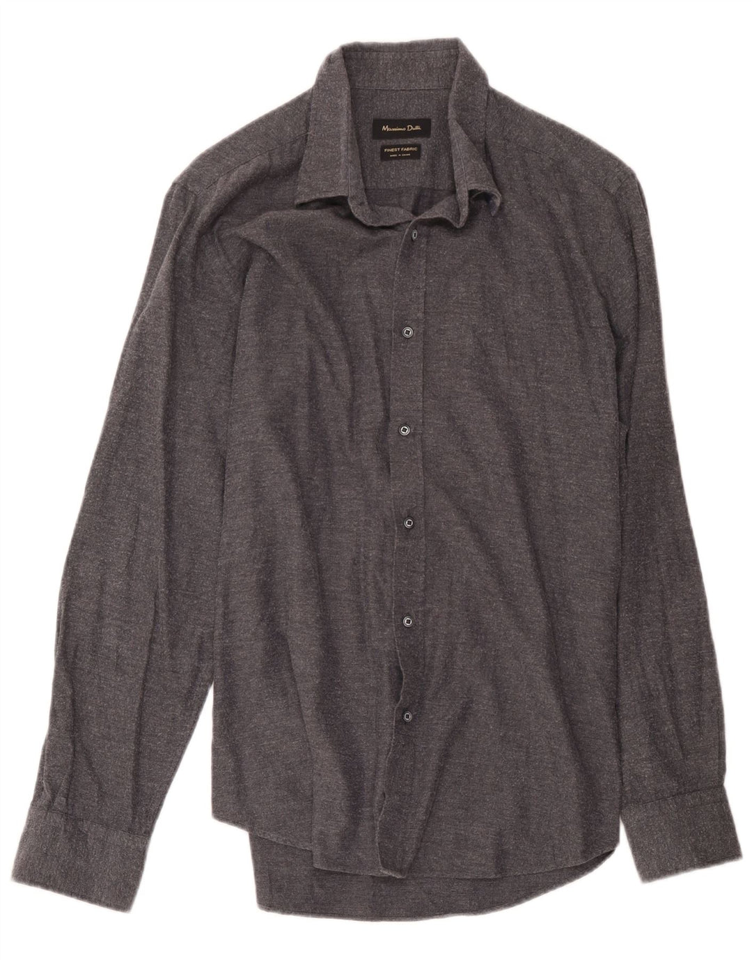 Camisa Massimo Dutti Hombre Large Gris Espiga