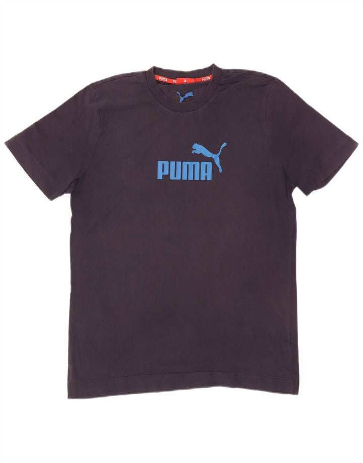 PUMA Camiseta gráfica para hombre Top grande azul marino