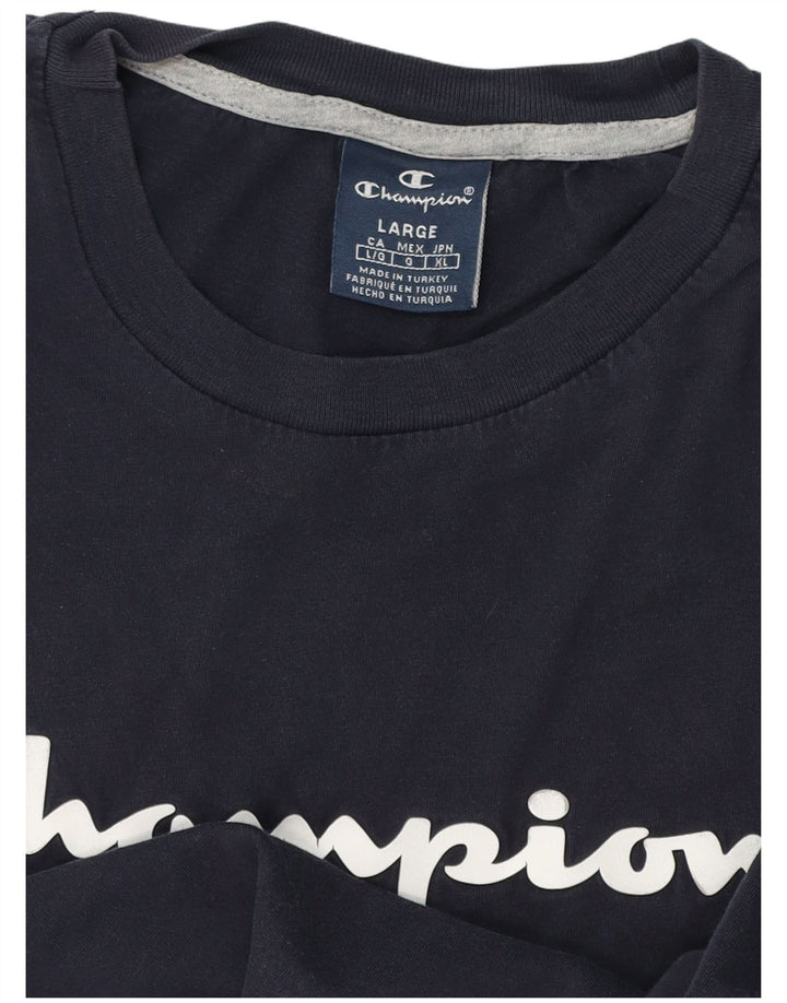 Champion Camiseta Gráfica Para Hombre Top Grande Azul Marino