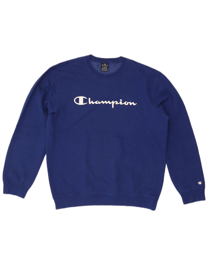 Champion Sudadera Gráfica para Hombre Jumper XL Algodón Azul