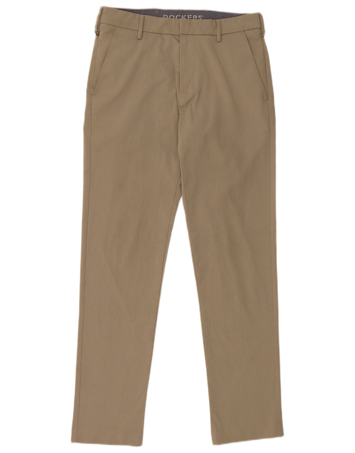 Dockers Pantalón chino ajustado para hombre W29 L32 Poliéster beige
