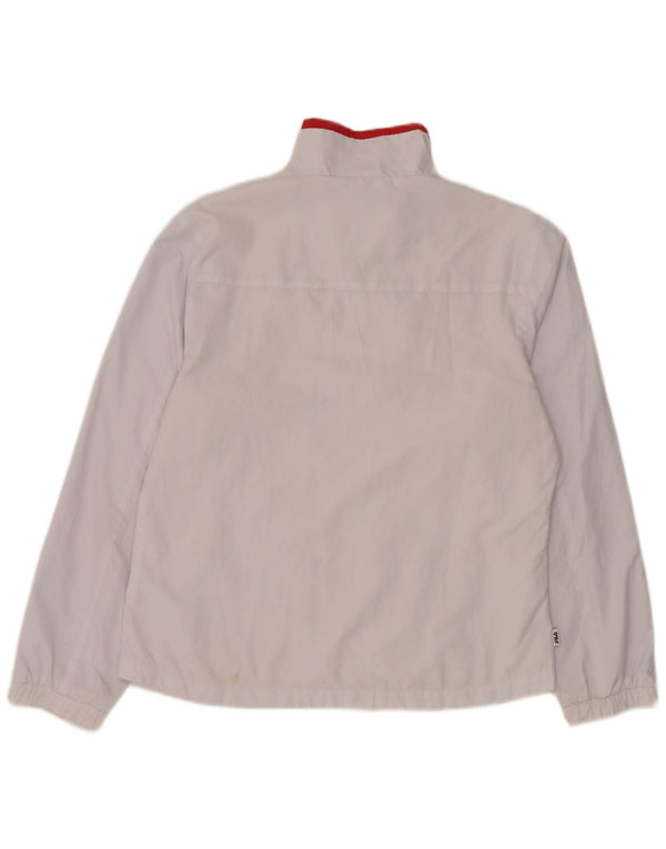 Fila Mens Chándal Top Chaqueta Grande Poliéster Blanco