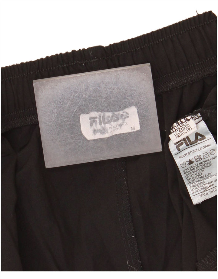 Fila Shorts deportivos para hombre Poliéster negro mediano