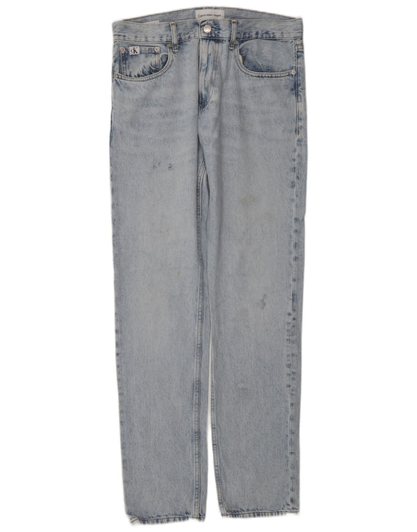 Calvin Klein Jeans rectos para hombre W29 L32 Algodón azul