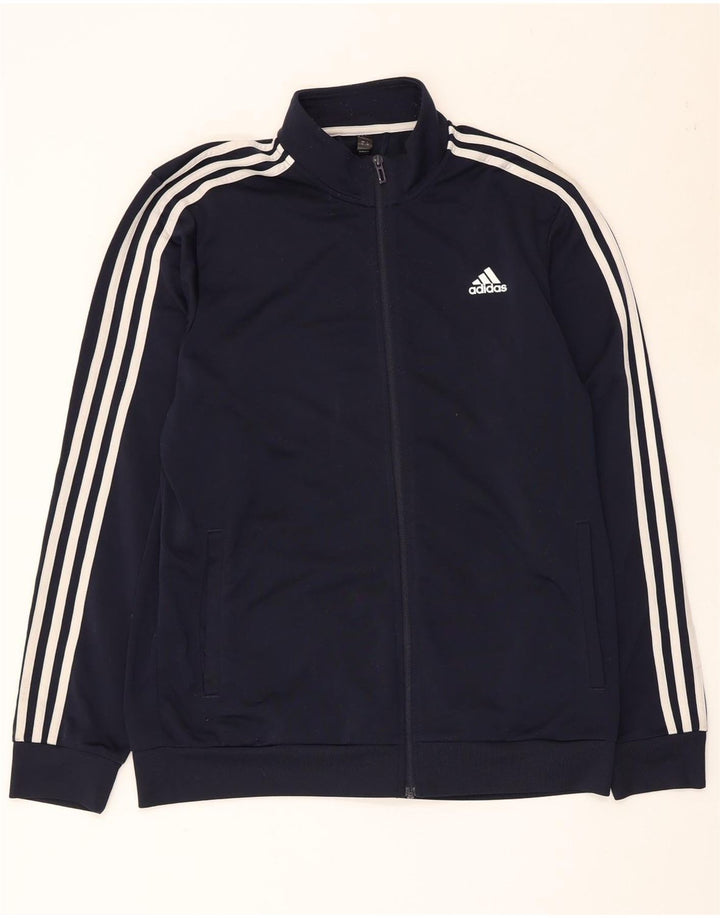 Adidas Mens Chándal Top Chaqueta Grande Azul Marino