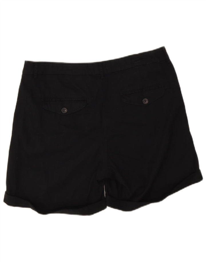 Benetton Pantalones Cortos Chinos Mujer UK 40 Medium W32 Negro