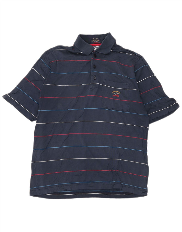 PAUL & SHARK Polo Hombre Rayas Azul Marino Medio