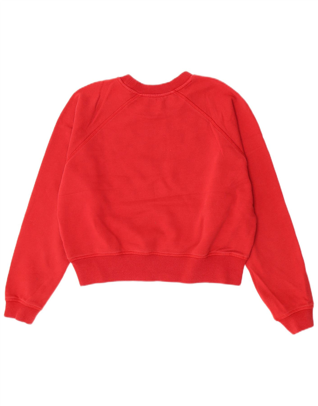Guess Mujer Crop Graphic Sudadera Jumper UK 46 Grande Rojo