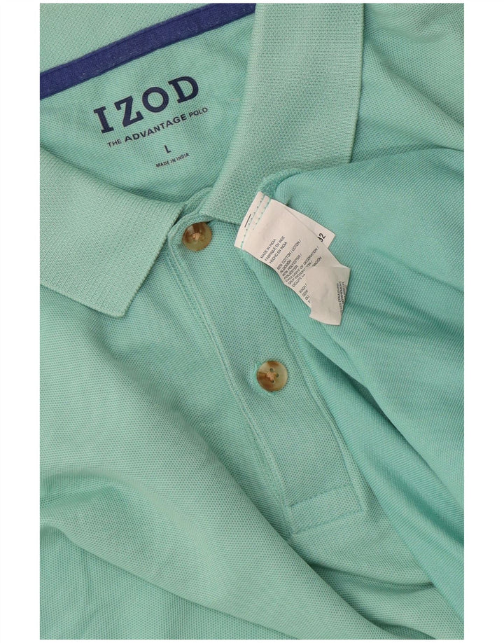 Izod Polo Hombre Grande Turquesa Algodón