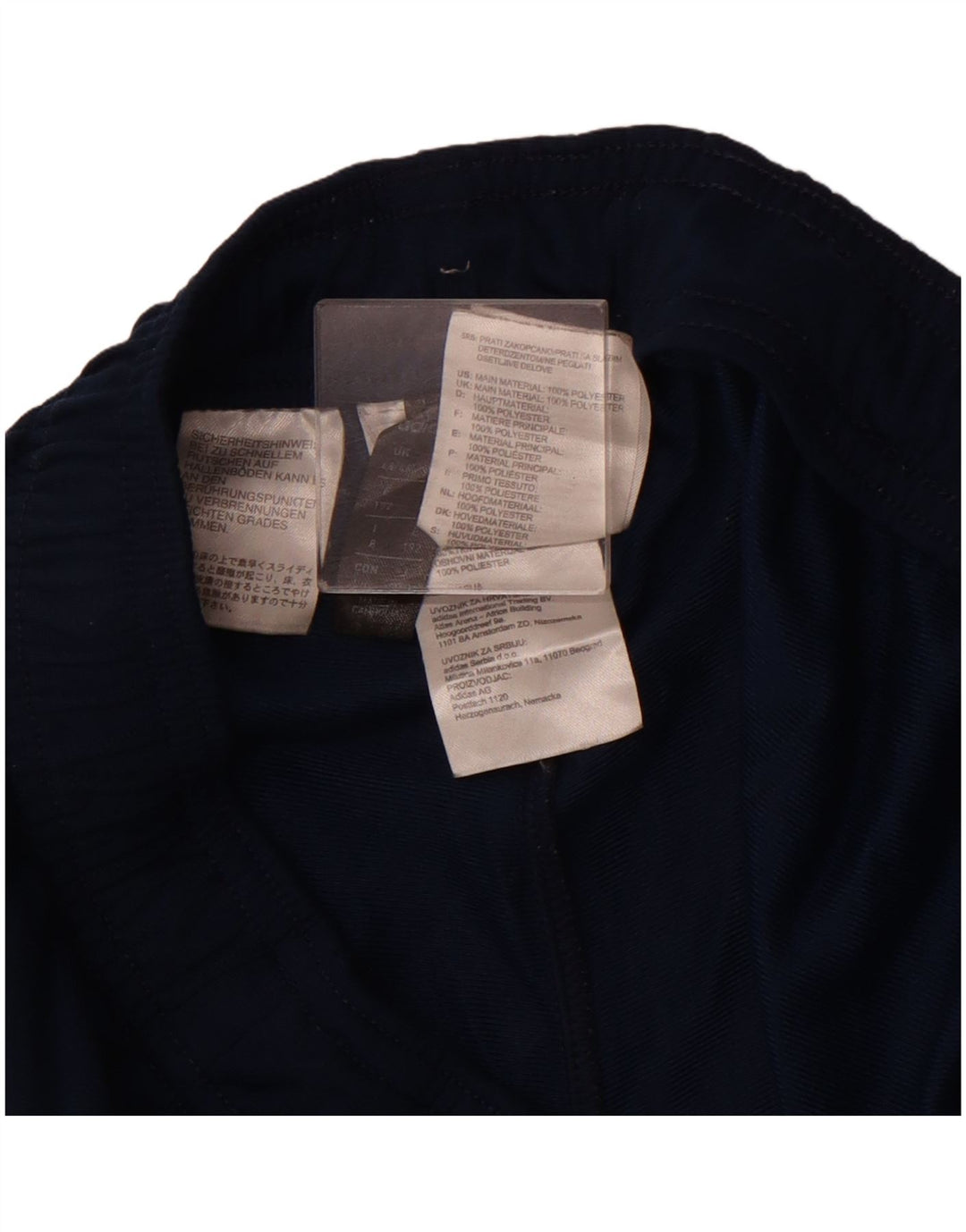 ADIDAS Pantalones de chándal para hombre UK 44/46 Large Azul marino Poliéster