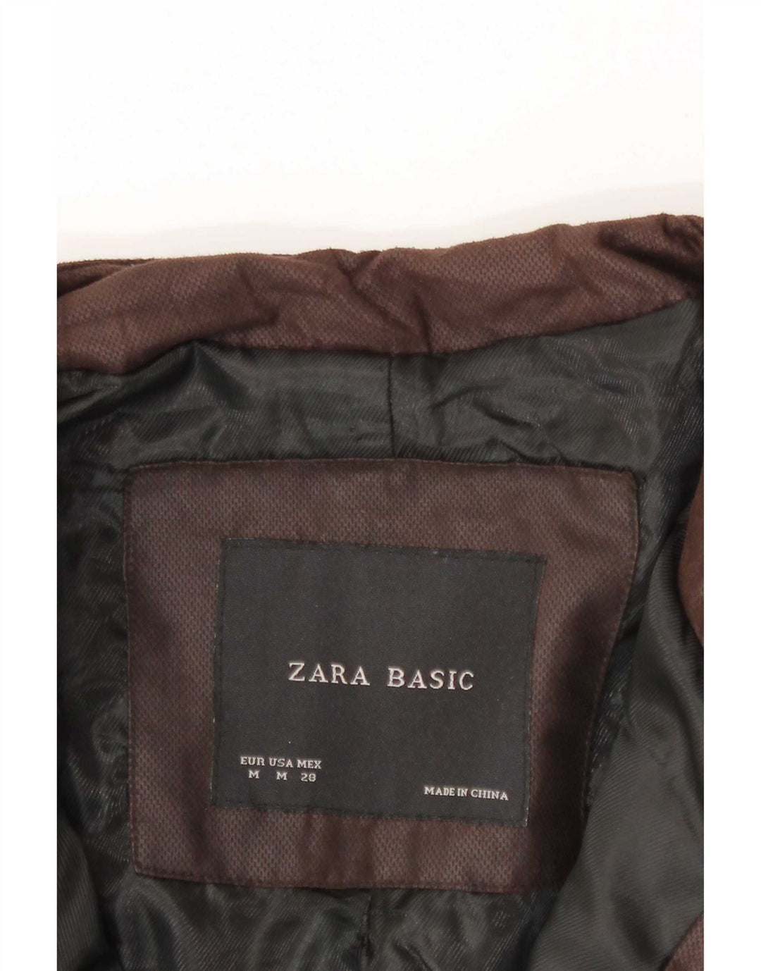 Zara Mujer Crop Bomber Jacket UK 40 Mediano Lana De Espiga Negra