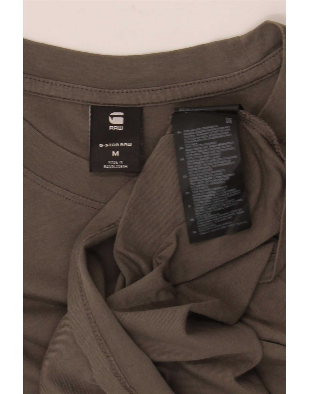 G-Star Hombre Camiseta Top Algodón Gris Medio