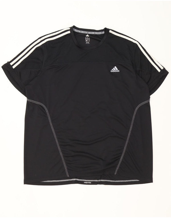 Adidas Mens Climalite Camiseta Top 2XL Negro Poliéster