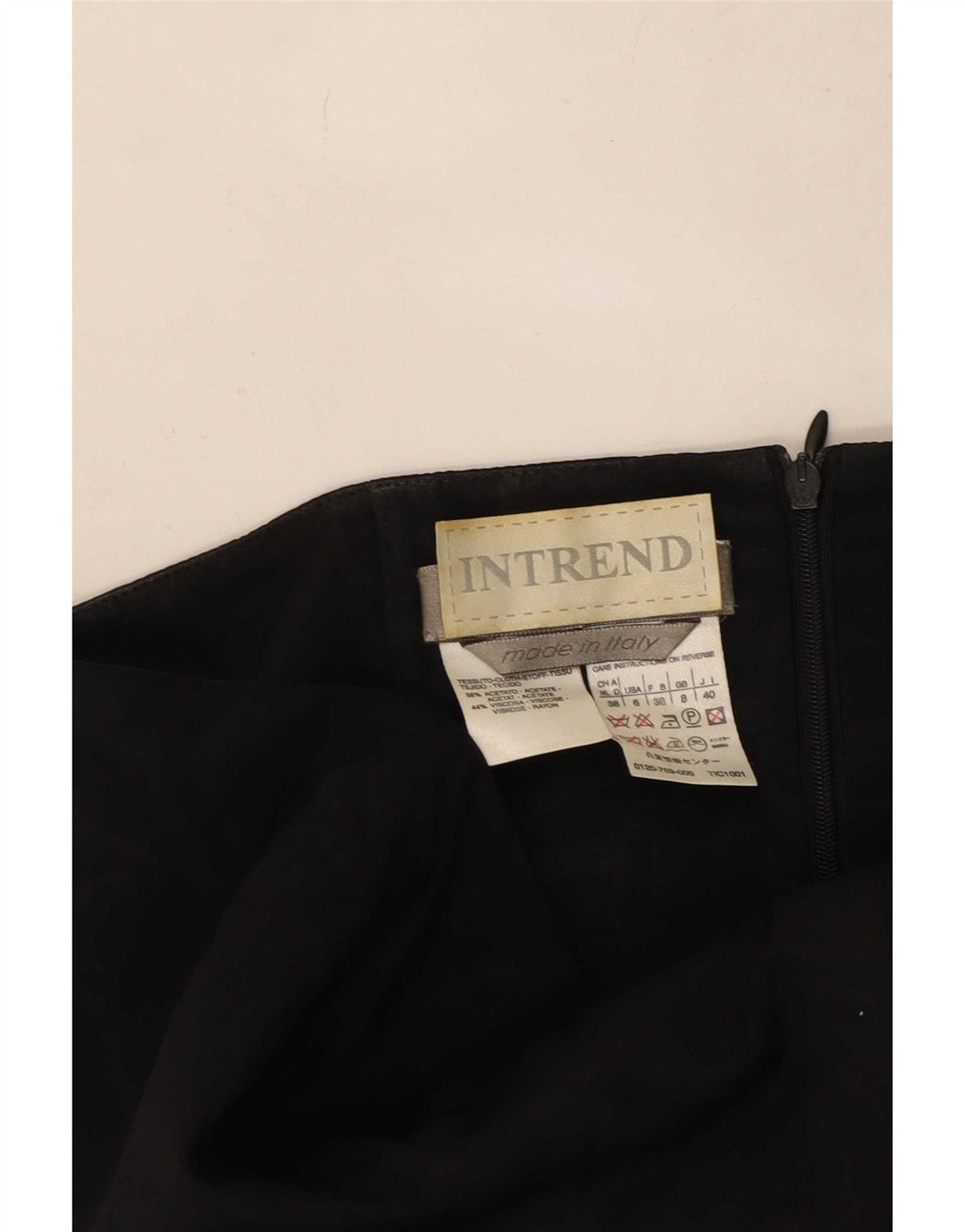 Vestido sin tirantes para mujer Intrend UK 8 Small Acetato negro