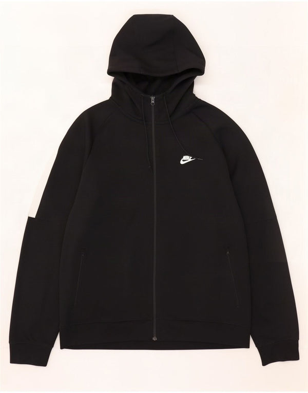 Nike - Sudadera con capucha y cremallera para hombre, talla 2XL, color negro, poliéster