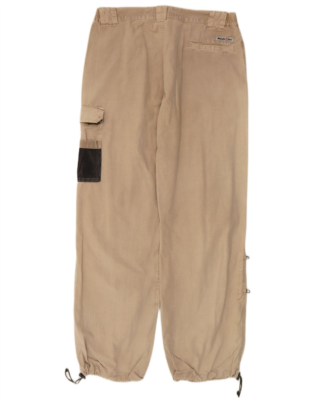 Murphy & Nye Pantalones tipo joggers cargo para hombre W36 L30 Algodón beige