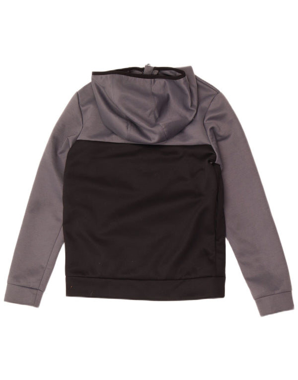 The North Face Jersey con capucha y cuello con cremallera para niños 14-15 años XL Gris Colorblock