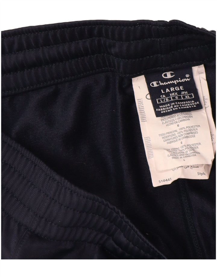 Champion Pantalón De Chándal Para Hombre Grande Azul Marino Colorblock Poliéster