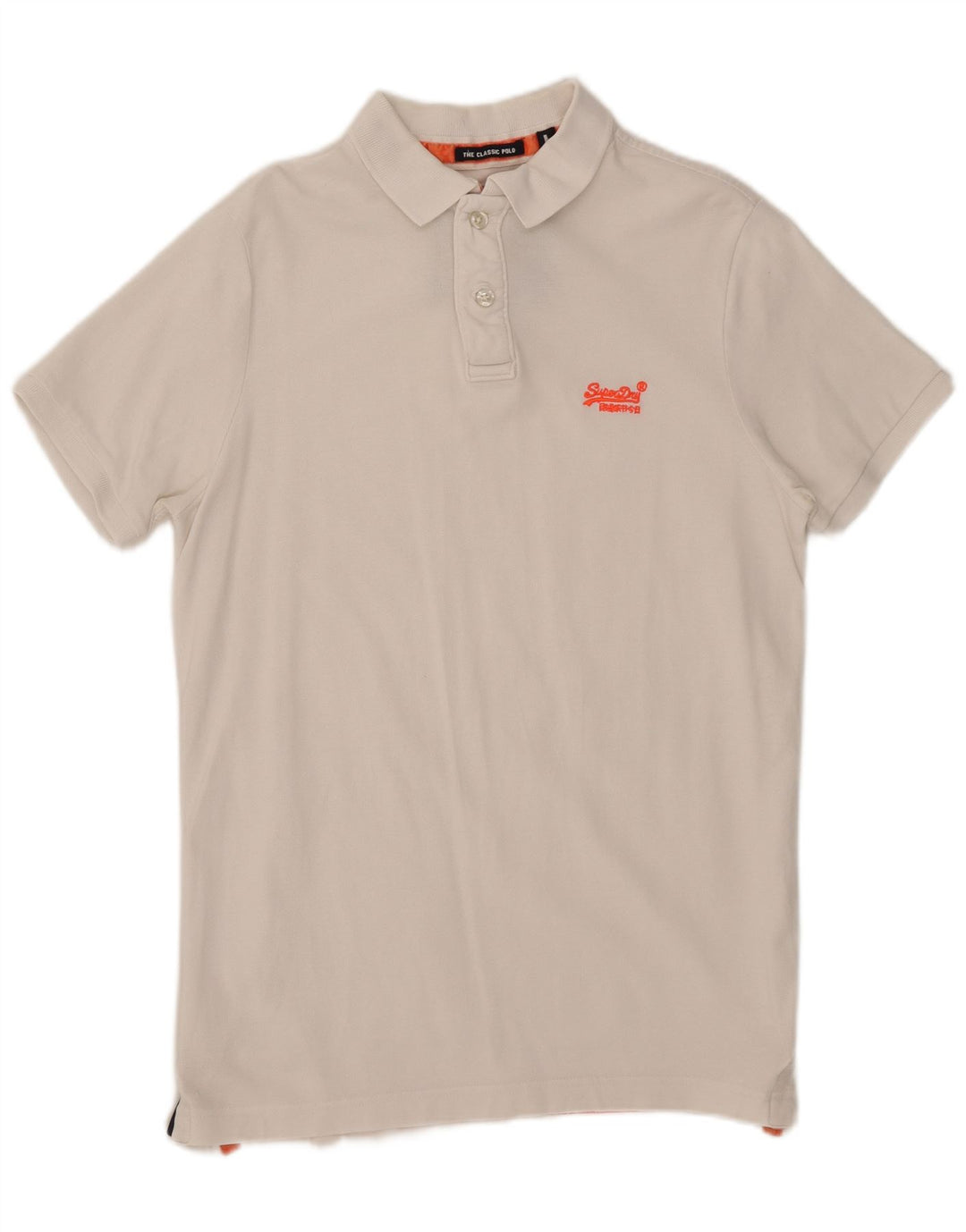Superdry Polo para hombre de algodón blanco grande