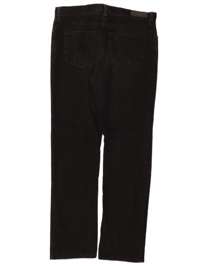 Marks & Spencer Vaqueros rectos regulares para hombre W34 L33 Algodón negro