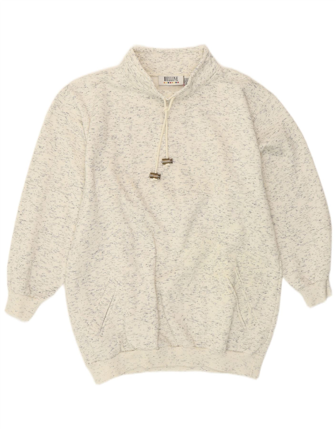 HELLINE Sudadera para Mujer Jersey UK 40/40 XL Algodón Moteado Blanco