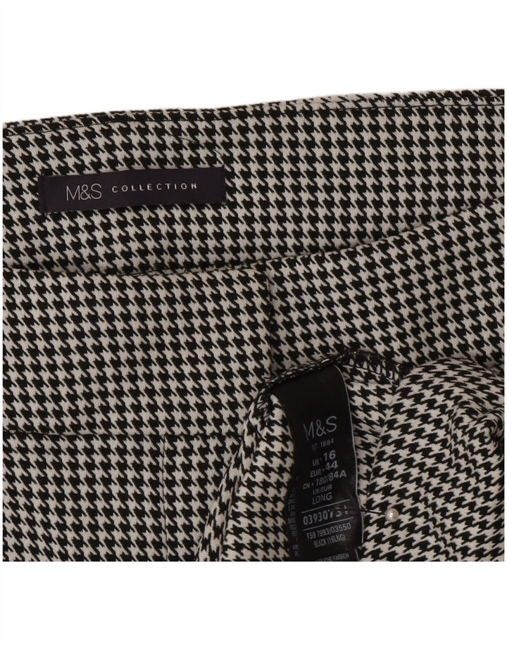 Marks & Spencer Falda lápiz para mujer UK 46 Large W32 Gris pata de gallo