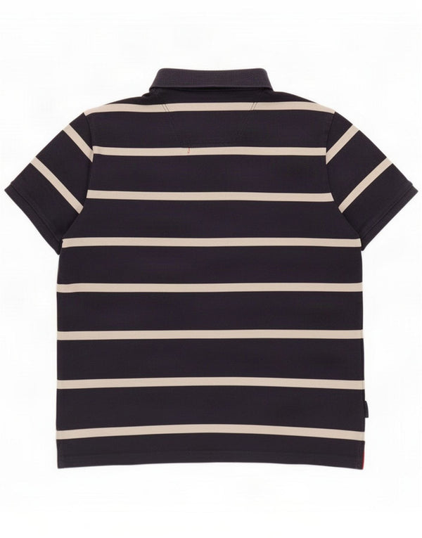 Joules Polo para hombre de algodón a rayas azul marino mediano