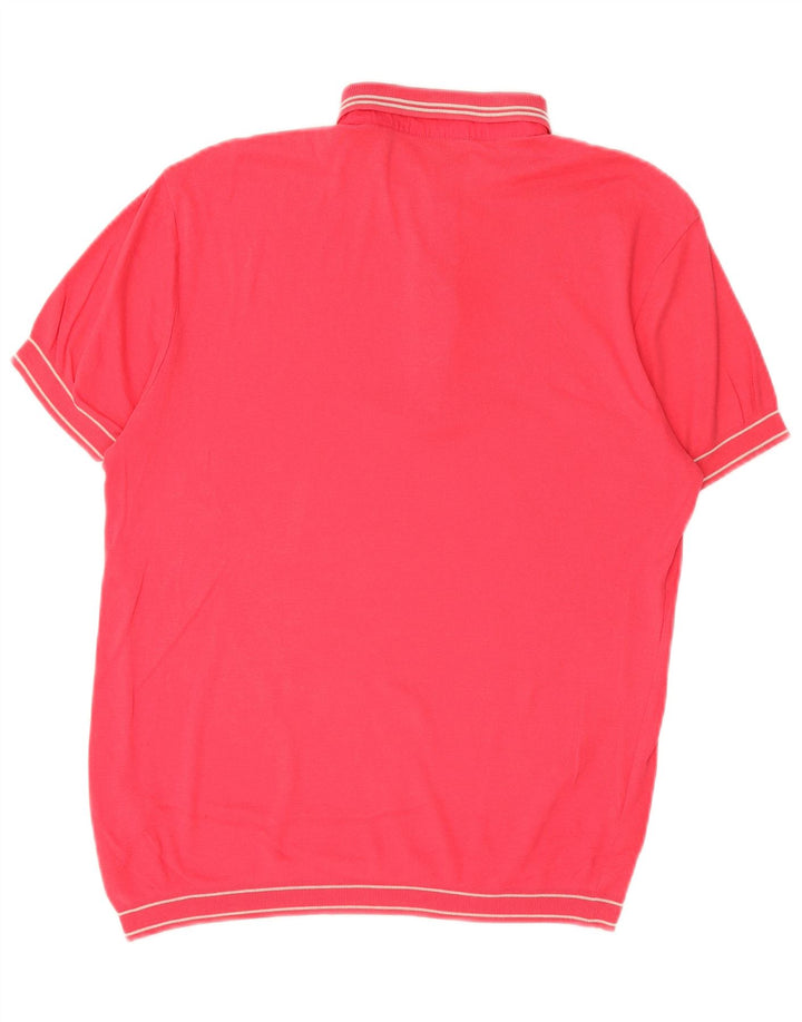 Ted Baker - Jersey para hombre con cuello tipo polo, talla 3, tamaño mediano, color rosa a rayas