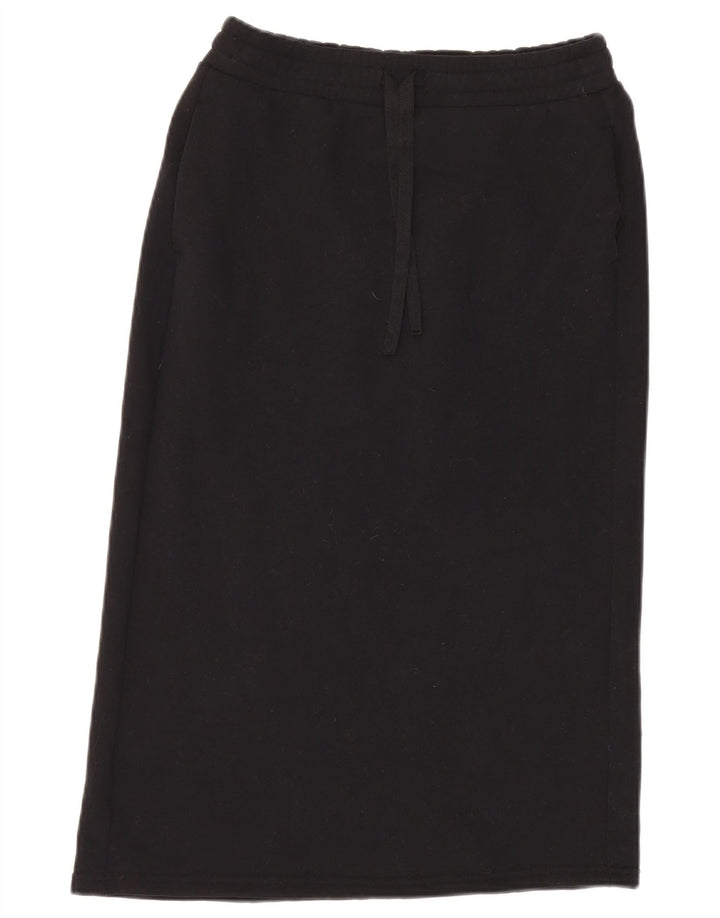 Benetton Falda Recta Pequeña W28 Negro Algodón
