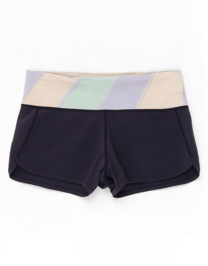 Pantalones cortos deportivos Lululemon para mujer, talla pequeña, color azul marino