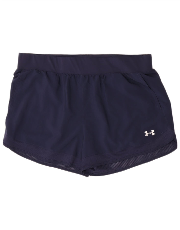Under Armour Pantalones cortos deportivos para mujer UK 20 2XL Azul marino Poliéster