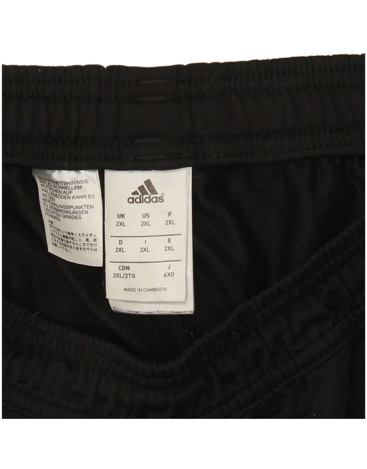 Adidas Pantalones de chándal para hombre 2XL Negro Poliéster