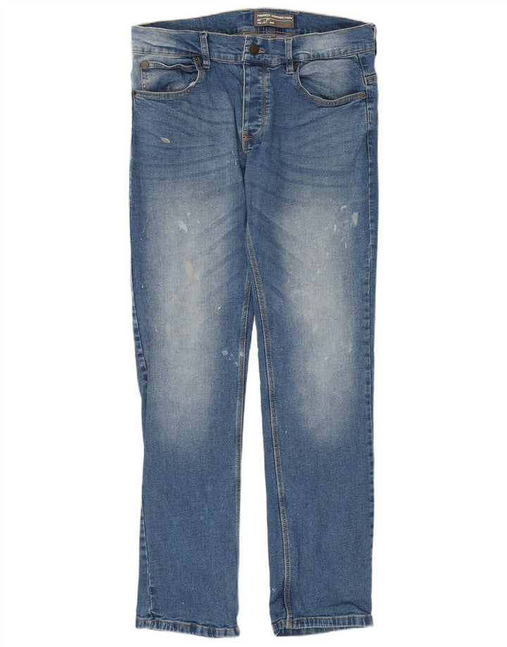 French Connection Vaqueros ajustados para hombre W32 L32 Algodón azul