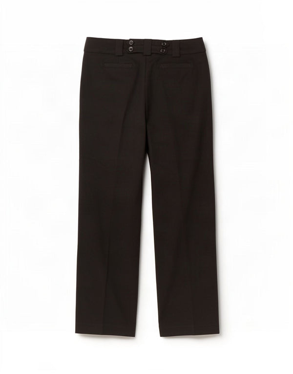 Marks & Spencer Pantalones casuales con corte de bota para mujer UK 12 Medium W30 L30 Negro