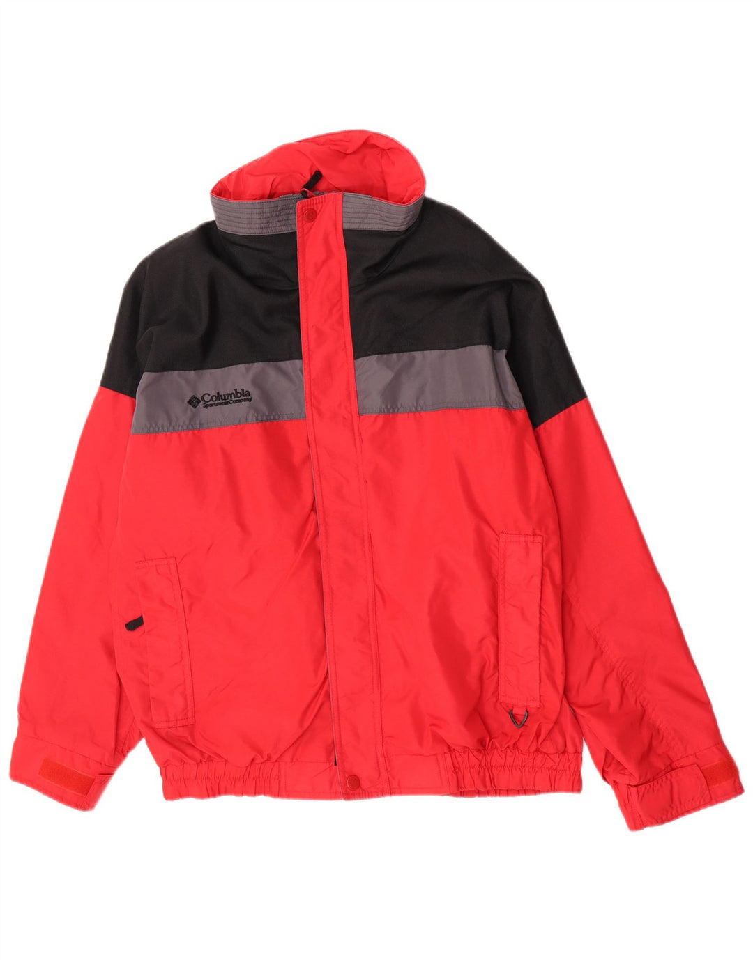 Columbia Chaqueta cortavientos extragrande para hombre, talla 40, color rojo grande