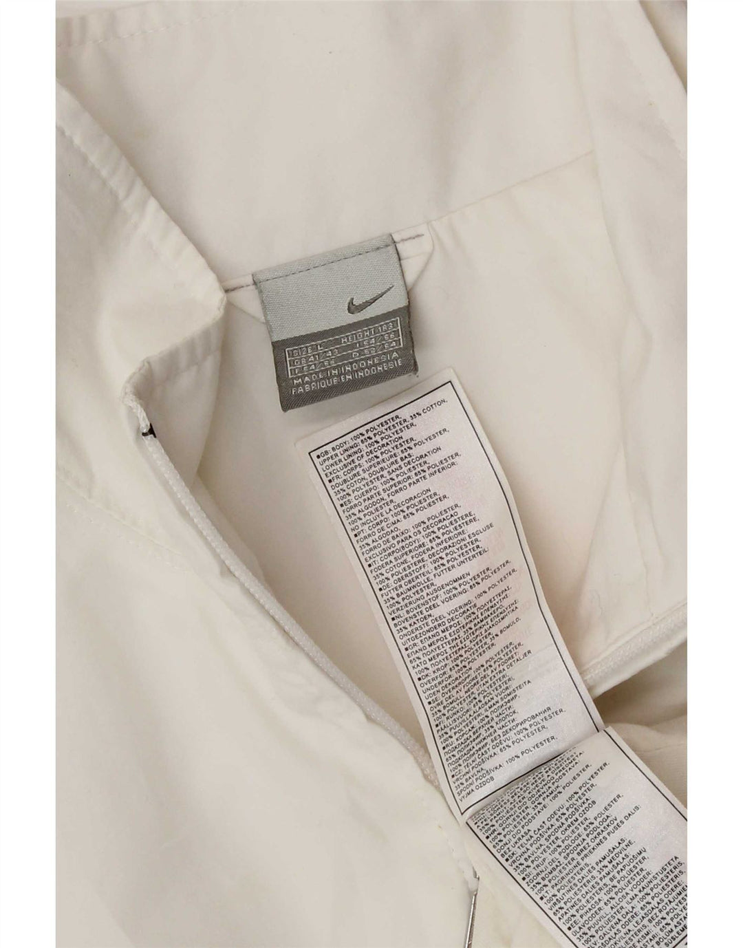 Nike - Chaqueta de chándal para hombre, talla 41/43, poliéster blanco grande