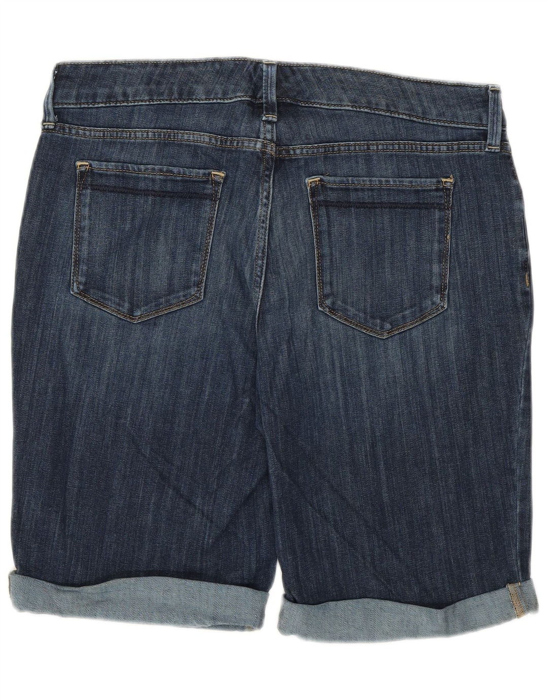 EDDIE BAUER Pantalones cortos de mezclilla ligeramente curvados para mujer US 10 Large W32 Azul