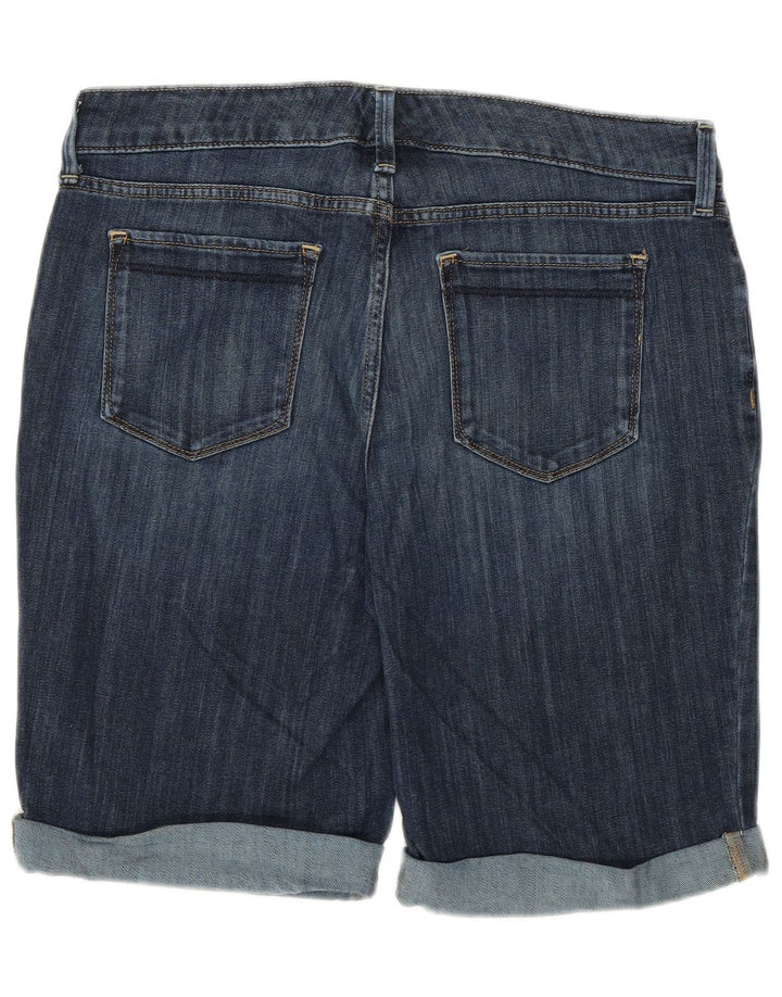 EDDIE BAUER Pantalones cortos de mezclilla ligeramente curvados para mujer US 10 Large W32 Azul
