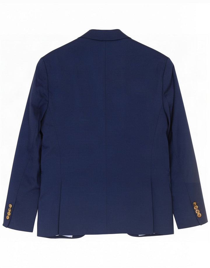 Zara Chaqueta tipo blazer de 1 botón para hombre EU 56 XL Azul marino Poliéster