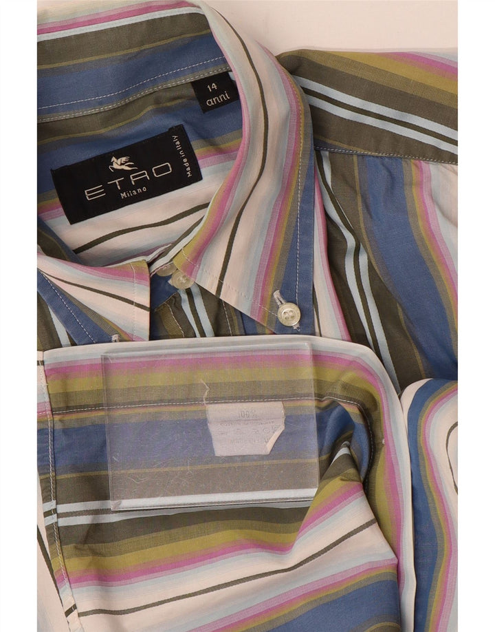 Etro Camisa Niño 13-14 Años Algodón Rayas Multicolor