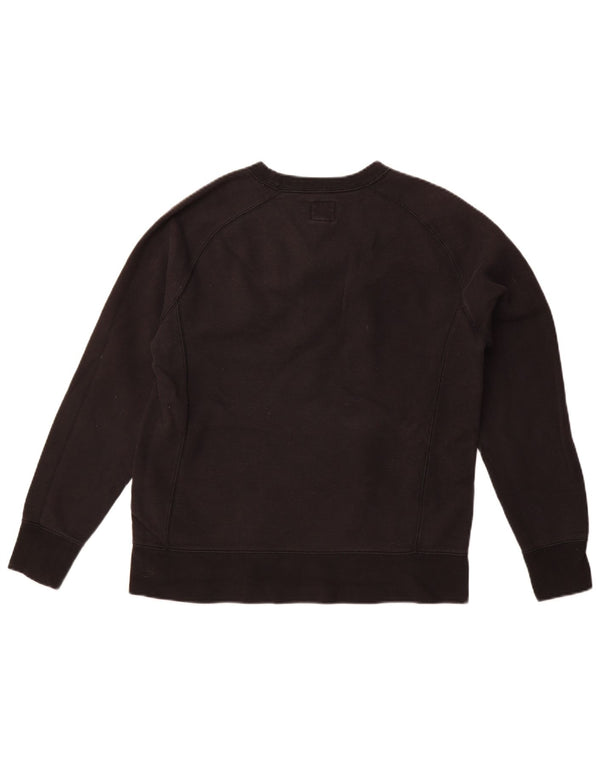 CHAMPION Sudadera gráfica para mujer Jumper UK 14 Medium Black Cotton