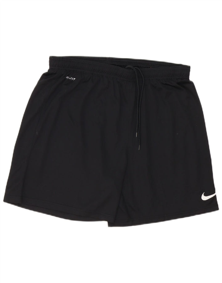 Nike Dri Fit - Pantalones cortos deportivos para hombre (poliéster), color negro