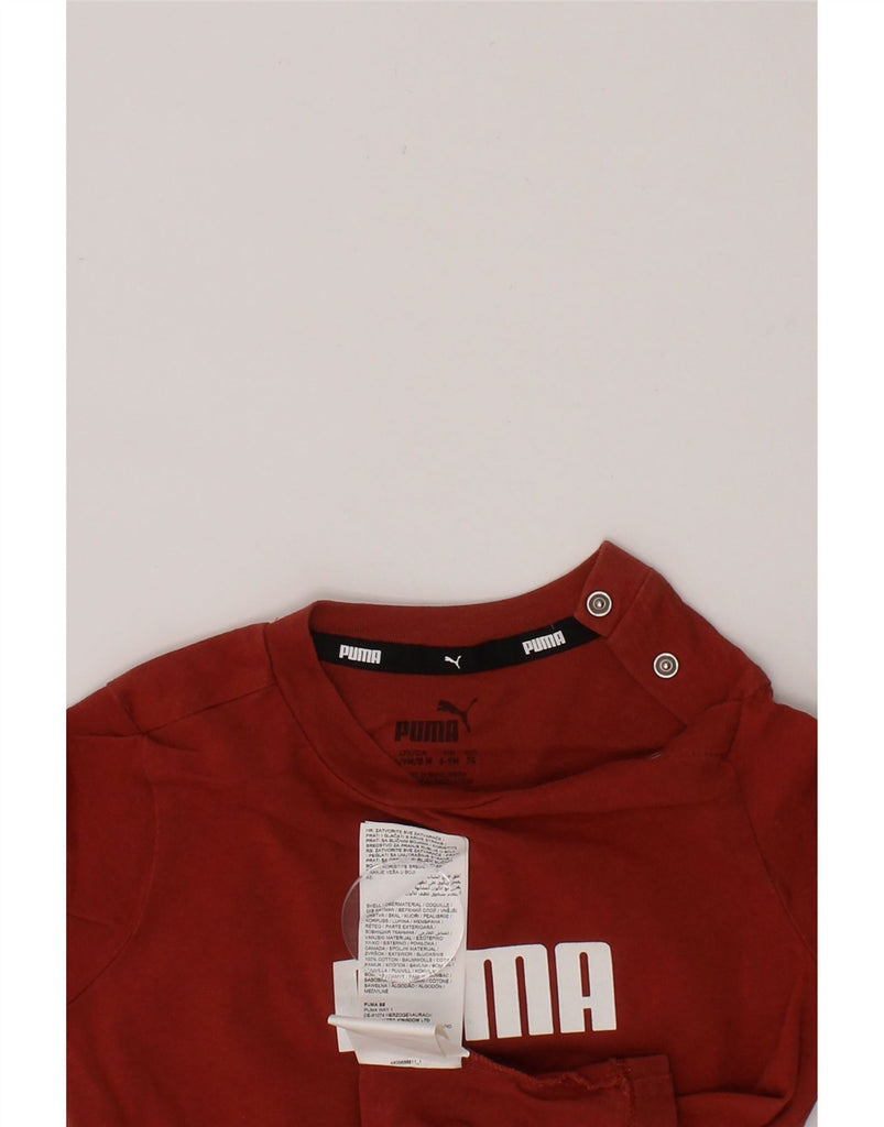 PUMA Baby Girls Graphic T-Shirt Dress 6-9 Months Red Cotton Vintage Puma and Second-Hand Puma from Messina Hembry 