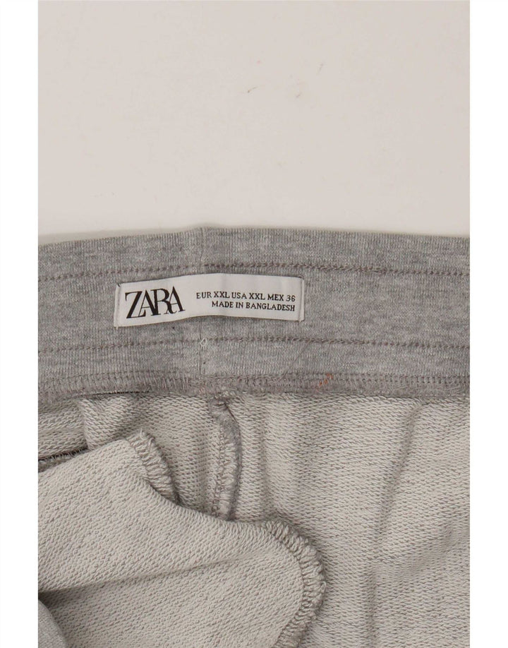 Zara Hombre Shorts Deportivos 2XL Gris