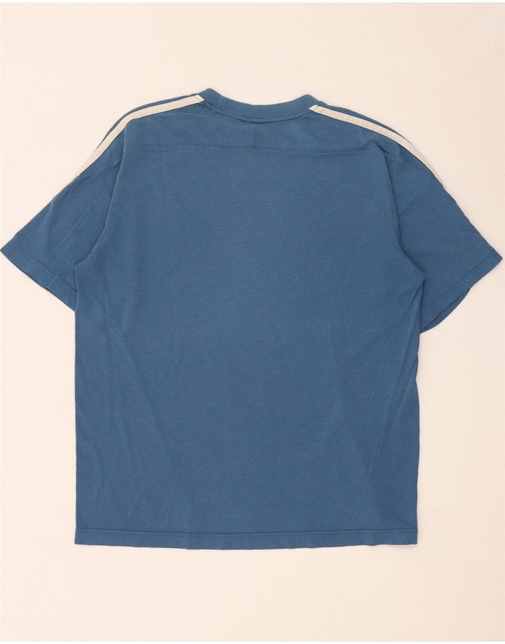 Adidas Hombre Camiseta Top Small Azul Algodón