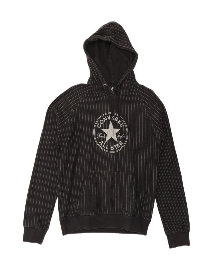 CONVERSE Hombre Chuck Taylor Graphic Sudadera con capucha Jumper Medium Black Rayas