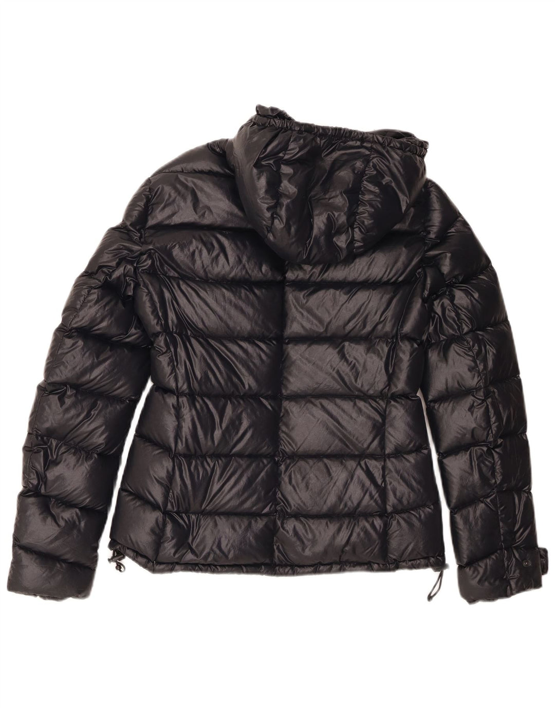 Aspesi Chaqueta acolchada con capucha para mujer UK 44 Mediana Poliamida negra