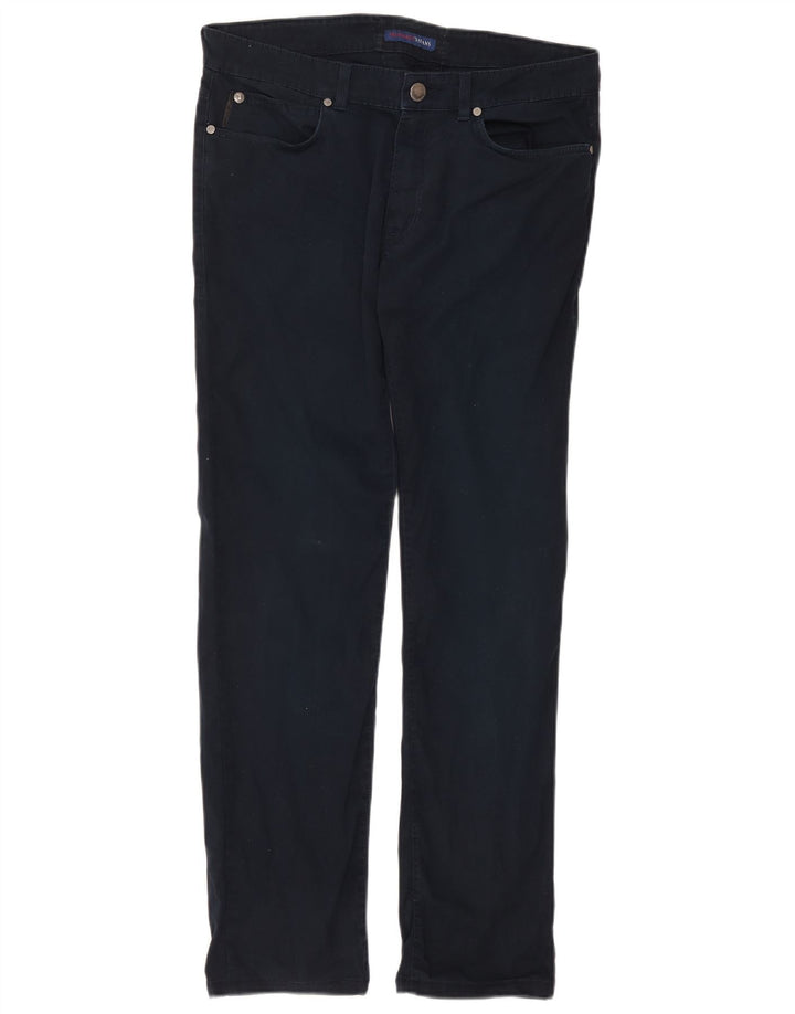 Pantalones Hombre Trussardi Rectos Casual W34 L31 Azul Marino