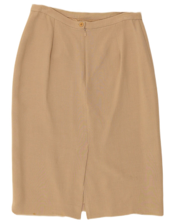 Max & Co. Falda lápiz para mujer UK 12 Medium W28 Acetato beige